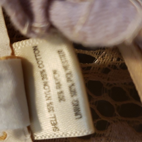 Monteau NWT Floral Lace Ruffle Cap Sleeve Lined Top, Small - Picture 3 of 7